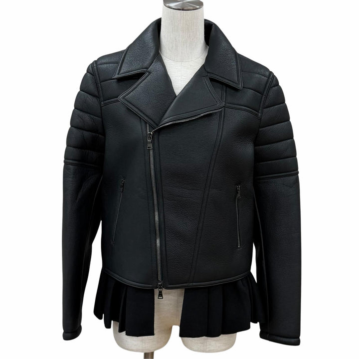 極美品★NEIL BARRETT ニールバレット ドッキング レイヤードデザイン ジャケット アウター ブラック L イタリア製 レディース