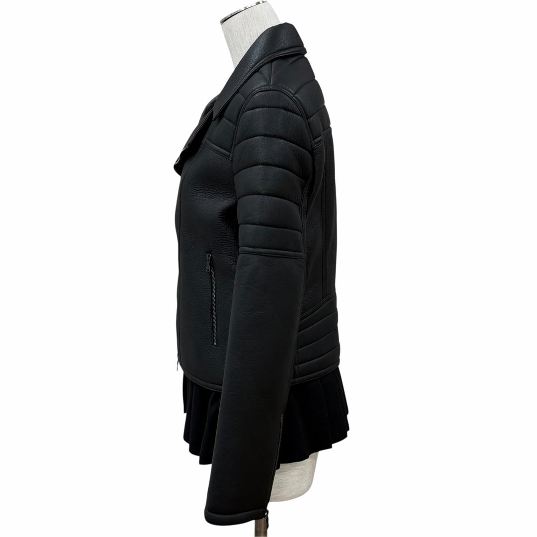 極美品★NEIL BARRETT ニールバレット ドッキング レイヤードデザイン ジャケット アウター ブラック L イタリア製 レディース