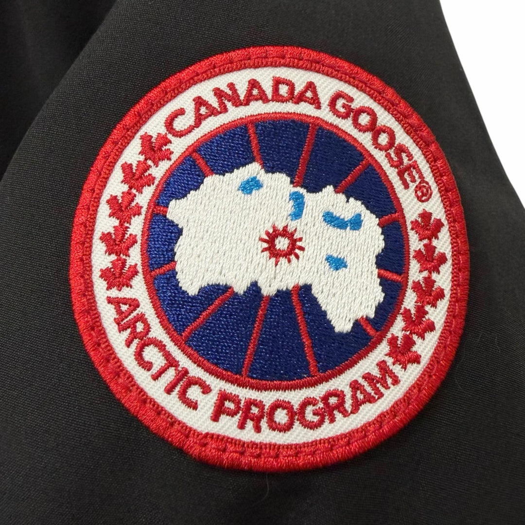 極美品□CANADA GOOSE カナダグース 3438JM JASPER ジャスパー ファーフーデッド ダウンジャケット ブラック S カナダ製 正規品 メンズ