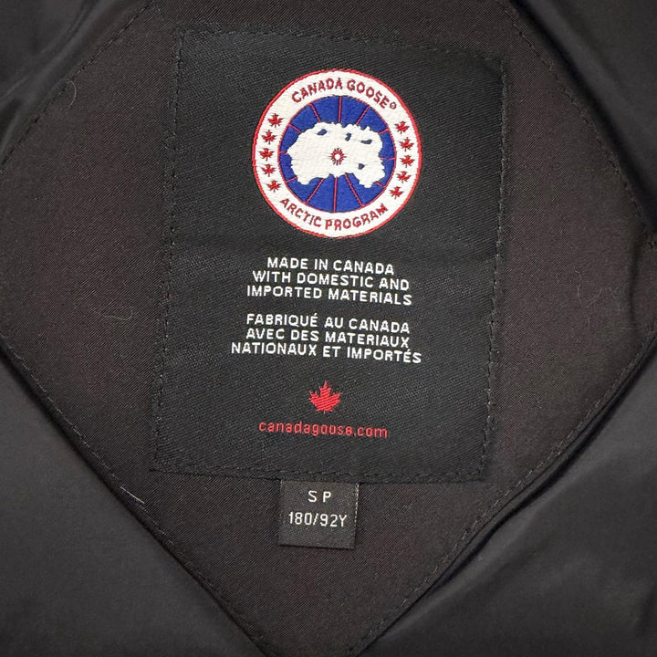 極美品□CANADA GOOSE カナダグース 3438JM JASPER ジャスパー ファーフーデッド ダウンジャケット ブラック S カナダ製 正規品 メンズ