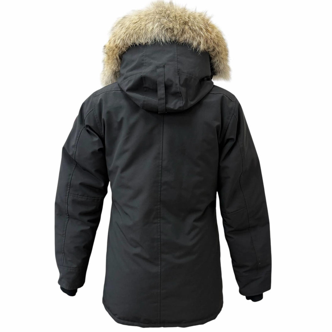 極美品□CANADA GOOSE カナダグース 3438JM JASPER ジャスパー ファーフーデッド ダウンジャケット ブラック S カナダ製 正規品 メンズ
