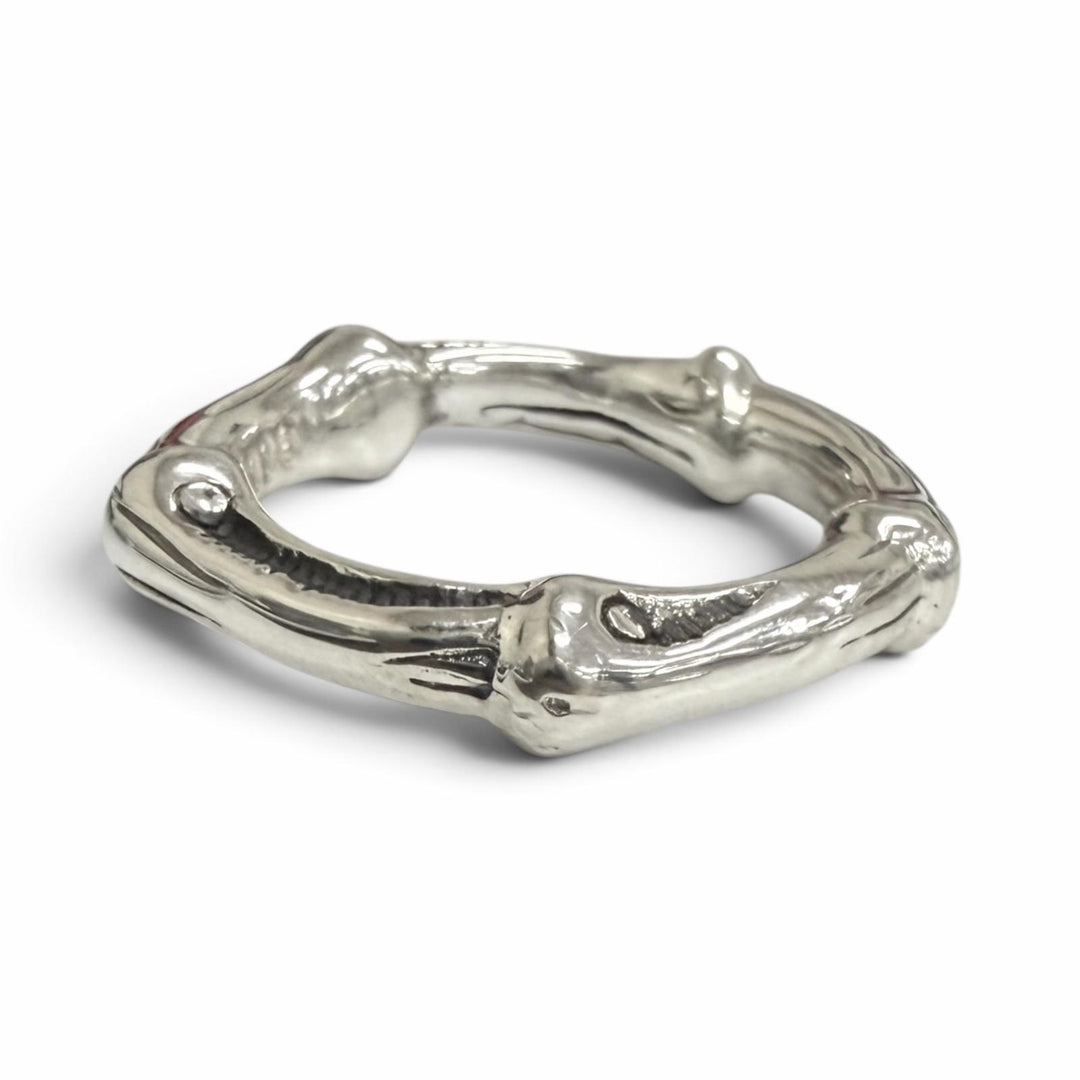 極美品□TIFFANY&amp;Co. ティファニー ヴィンテージ SV925 1996 バンブー リング 指輪 アクセサリー シルバー JP11号相当 重量5.6g メンズ