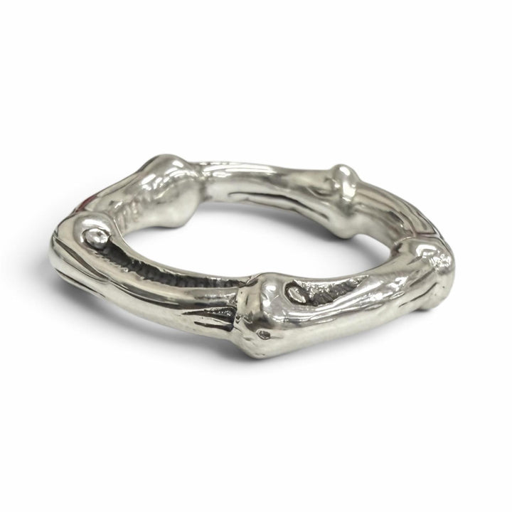 極美品□TIFFANY&amp;Co. ティファニー ヴィンテージ SV925 1996 バンブー リング 指輪 アクセサリー シルバー JP11号相当 重量5.6g メンズ