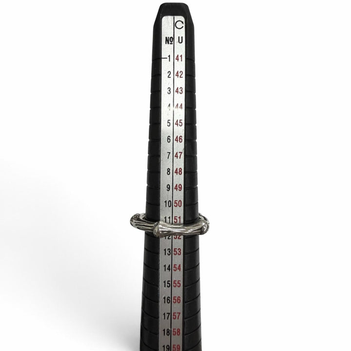 極美品□TIFFANY&amp;Co. ティファニー ヴィンテージ SV925 1996 バンブー リング 指輪 アクセサリー シルバー JP11号相当 重量5.6g メンズ
