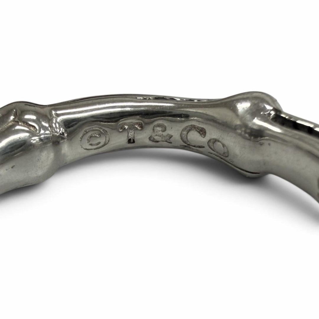極美品□TIFFANY&amp;Co. ティファニー ヴィンテージ SV925 1996 バンブー リング 指輪 アクセサリー シルバー JP11号相当 重量5.6g メンズ