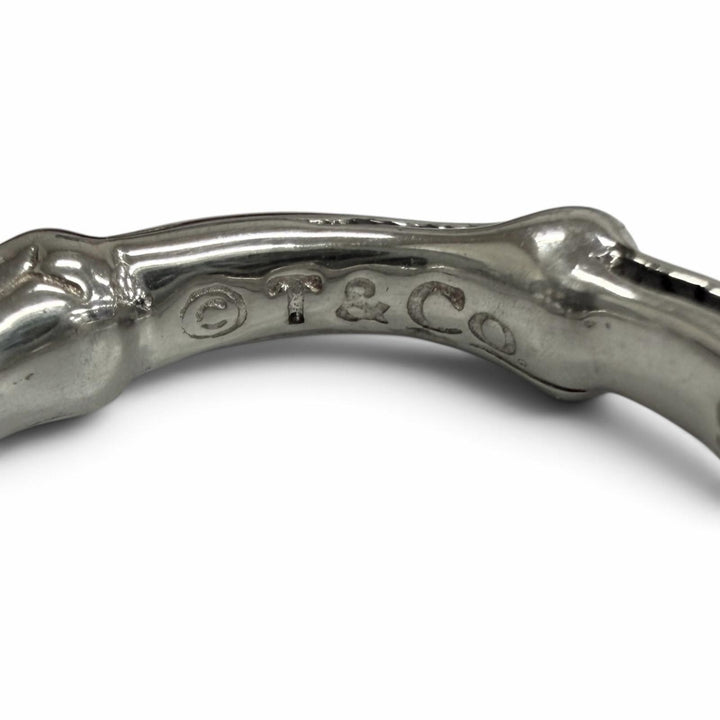 極美品□TIFFANY&amp;Co. ティファニー ヴィンテージ SV925 1996 バンブー リング 指輪 アクセサリー シルバー JP11号相当 重量5.6g メンズ