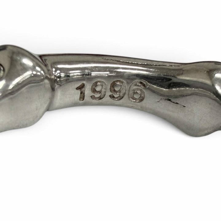 極美品□TIFFANY&amp;Co. ティファニー ヴィンテージ SV925 1996 バンブー リング 指輪 アクセサリー シルバー JP11号相当 重量5.6g メンズ