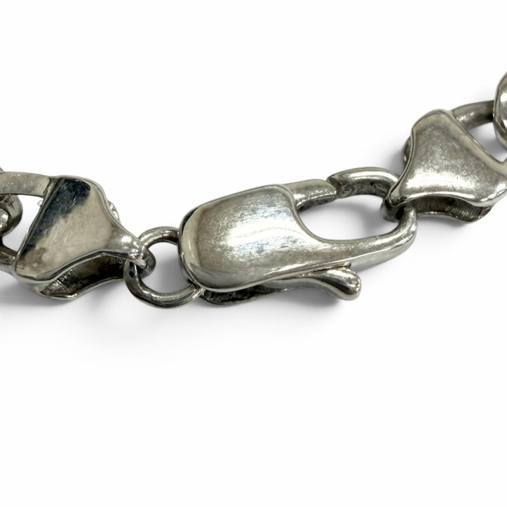 極美品□TIFFANY&amp;Co. ティファニー ヴィンテージ SV925 750 フィガロ チェーン ブレスレット シルバー ゴールド イタリア製 重量10.4g