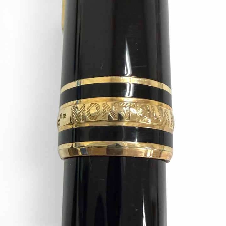 極美品□MONTBLANC モンブラン マイスターシュテュック ツイスト式 ボールペン ブラック ゴールド ドイツ製 メンズ 筆記確認済み