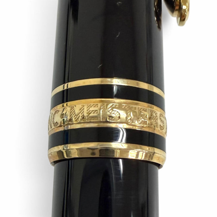 極美品□MONTBLANC モンブラン マイスターシュテュック ツイスト式 ボールペン ブラック ゴールド ドイツ製 メンズ 筆記確認済み