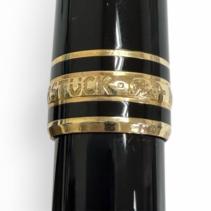 極美品□MONTBLANC モンブラン マイスターシュテュック ツイスト式 ボールペン ブラック ゴールド ドイツ製 メンズ 筆記確認済み