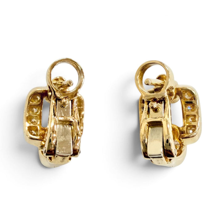 美品△Cartier カルティエ 902957 ニンフィア ダイヤモンド 750(YG) ピアス アクセサリー 両耳用 イエローゴールド 重量6.9g レディース