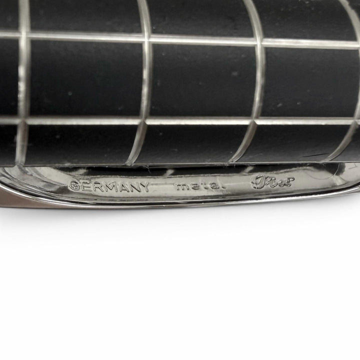美品□MONTBLANC モンブラン メタルラバー ウィンドウペン ツイスト式 ボールペン シルバー ブラック ドイツ製 メンズ 筆記確認済み