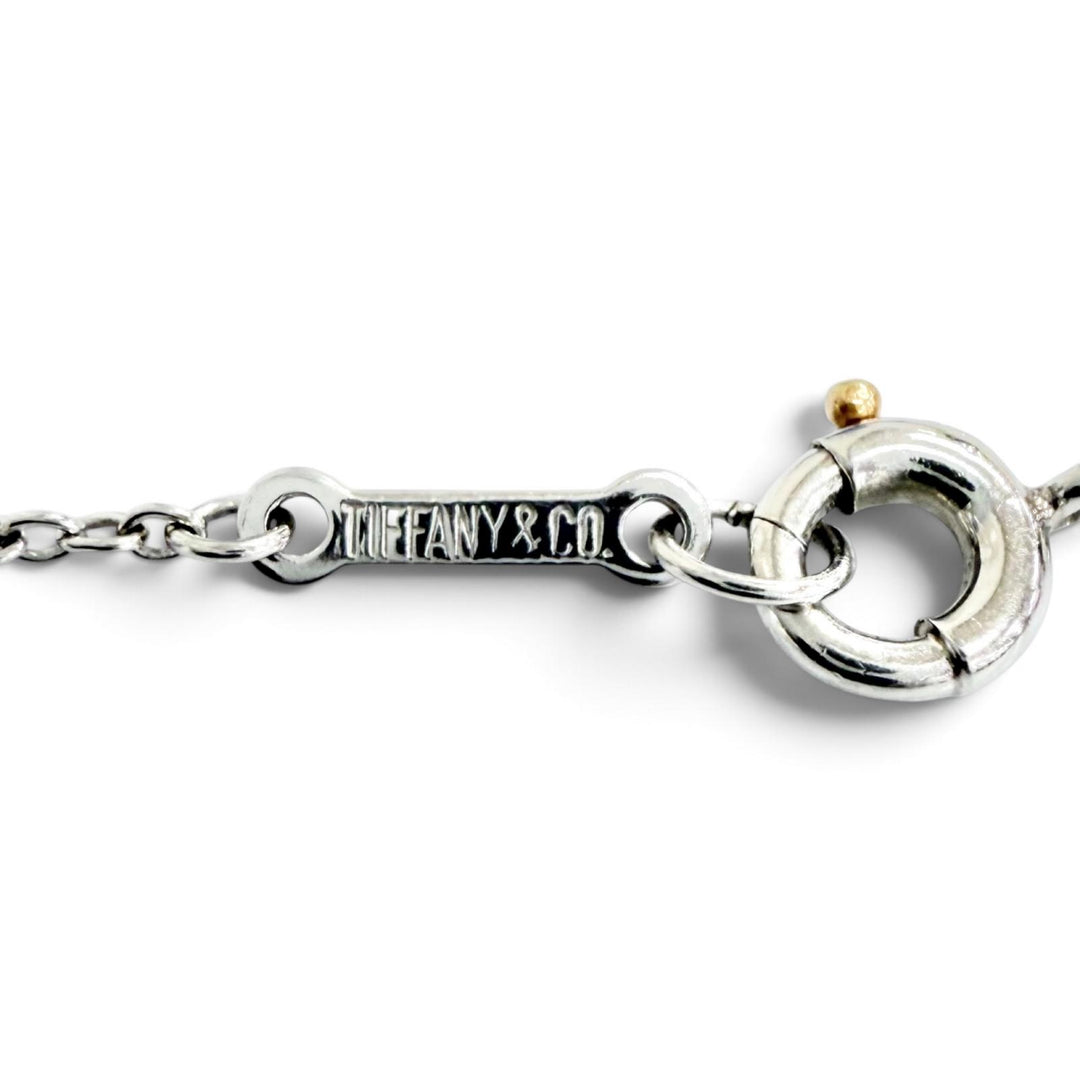 美品△TIFFANY&amp;Co. ティファニー 67721 エルサペレッティ バイザヤード ブレスレット PT950 6Pダイヤモンド プラチナ 重量1.85g オススメ