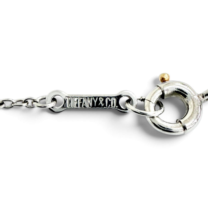 美品△TIFFANY&amp;Co. ティファニー 67721 エルサペレッティ バイザヤード ブレスレット PT950 6Pダイヤモンド プラチナ 重量1.85g オススメ