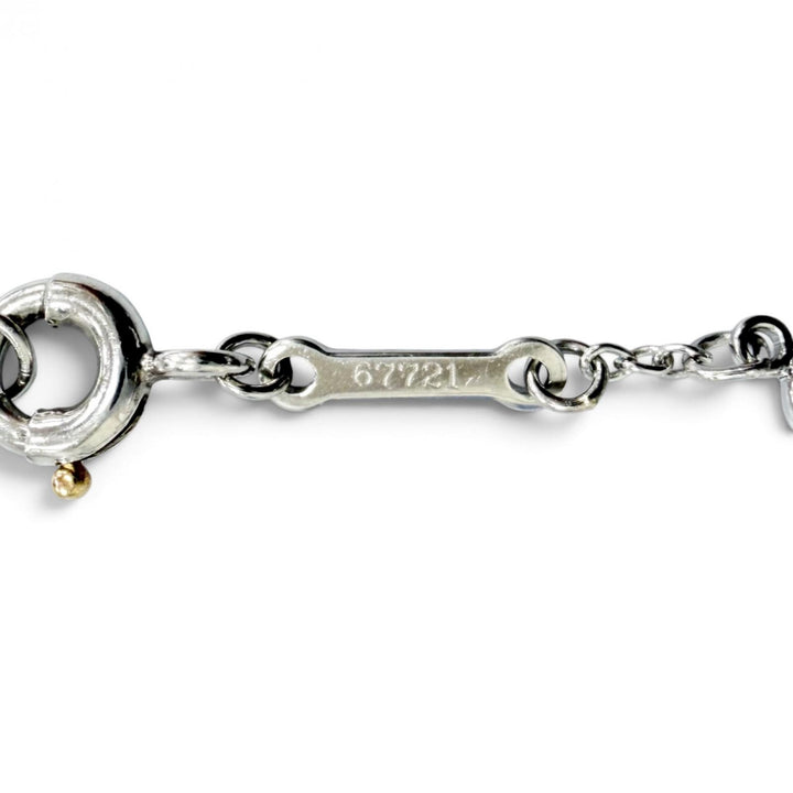 美品△TIFFANY&amp;Co. ティファニー 67721 エルサペレッティ バイザヤード ブレスレット PT950 6Pダイヤモンド プラチナ 重量1.85g オススメ