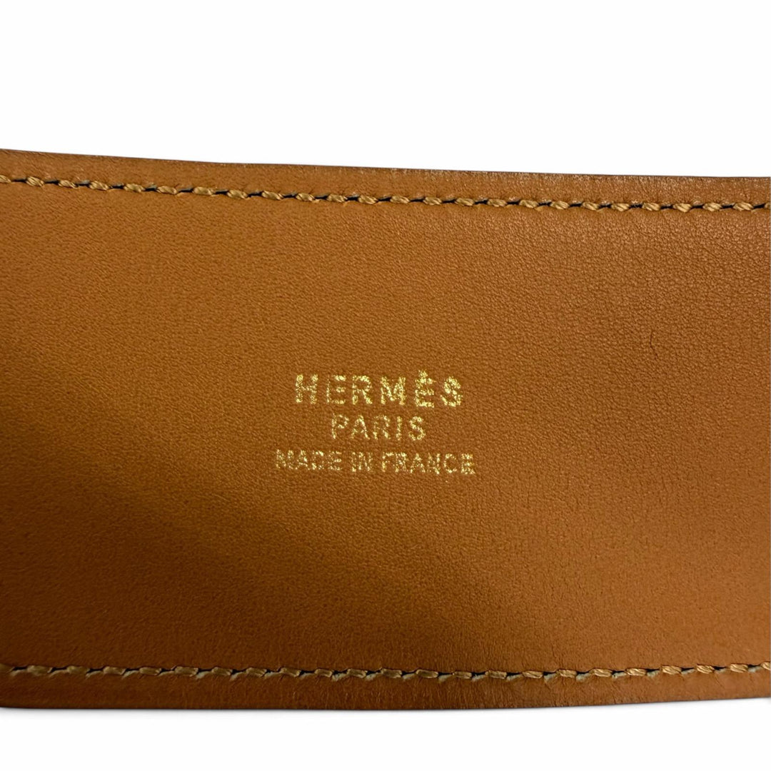 極美品☆HERMES エルメス ヴィンテージ レザー ゴールド金具 バックル ベルト ブラック 75 〇S刻印 レディース