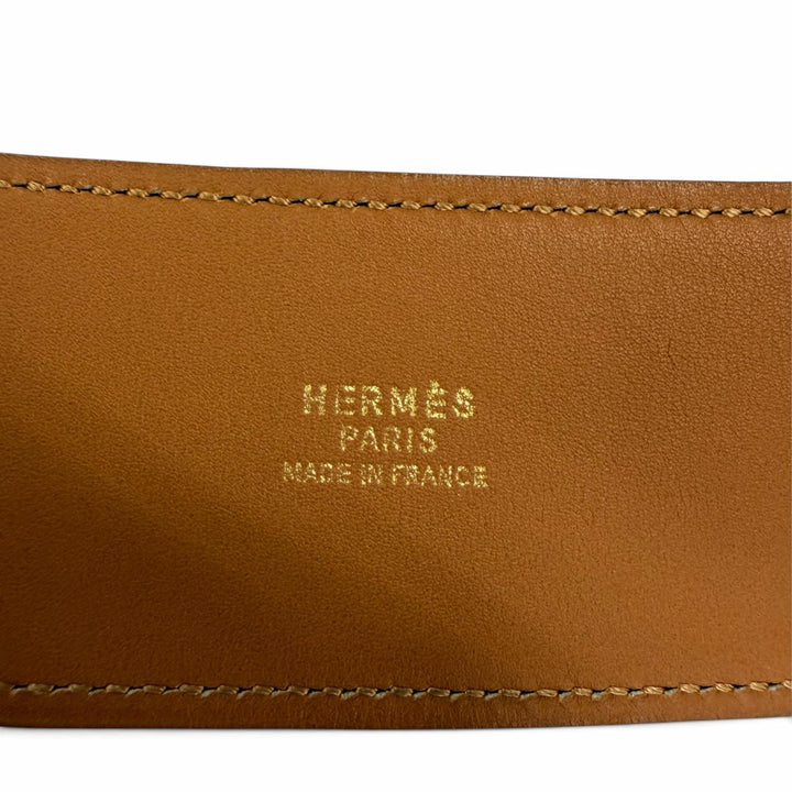 極美品☆HERMES エルメス ヴィンテージ レザー ゴールド金具 バックル ベルト ブラック 75 〇S刻印 レディース