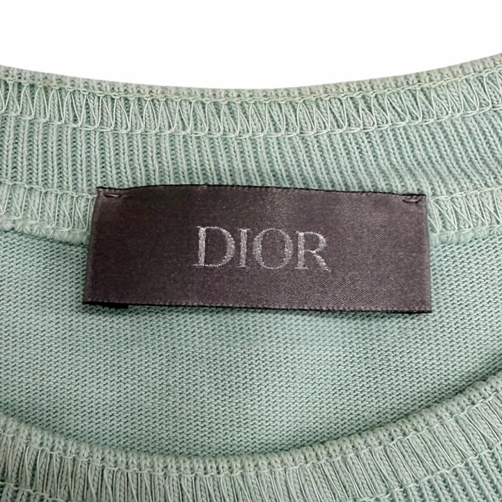 美品□DIOR STONE ISLAND ディオール オム ストーンアイランド 2024年製 493J638A0554 ロゴ刺繍 半袖Ｔシャツ S イタリア製 正規品