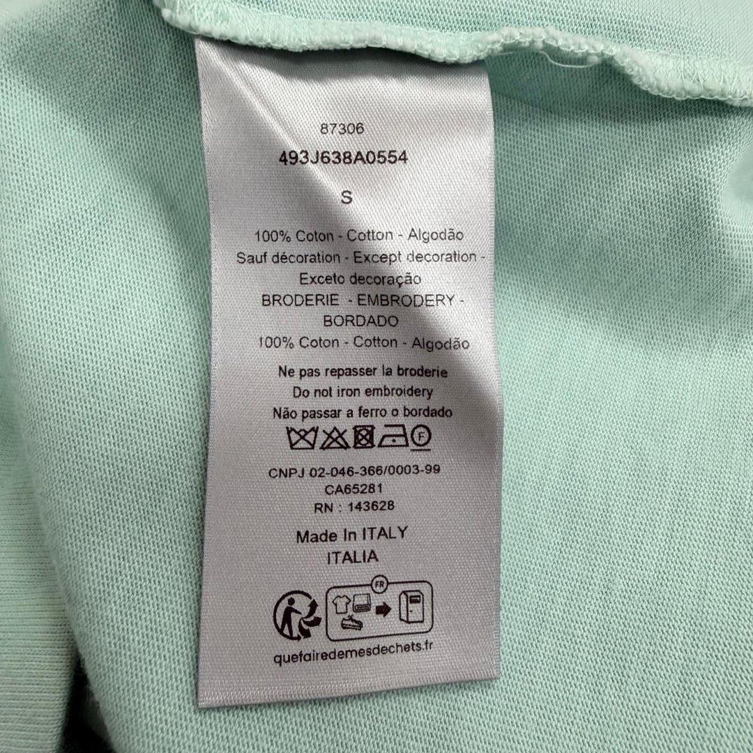 美品□DIOR STONE ISLAND ディオール オム ストーンアイランド 2024年製 493J638A0554 ロゴ刺繍 半袖Ｔシャツ S イタリア製 正規品
