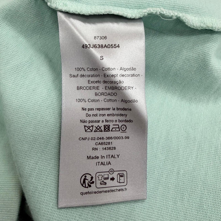 美品□DIOR STONE ISLAND ディオール オム ストーンアイランド 2024年製 493J638A0554 ロゴ刺繍 半袖Ｔシャツ S イタリア製 正規品
