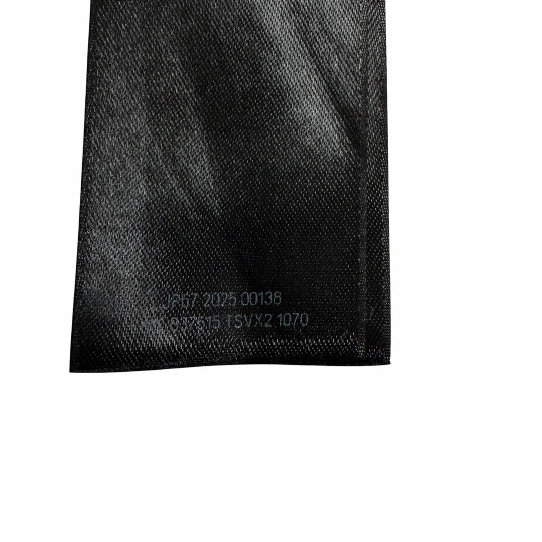 極美品□BALENCIAGA バレンシアガ 2025年製 837515 ロゴ刺繍 サイドライン トラックパンツ ブラック XXS ポルトガル製 正規品 メンズ