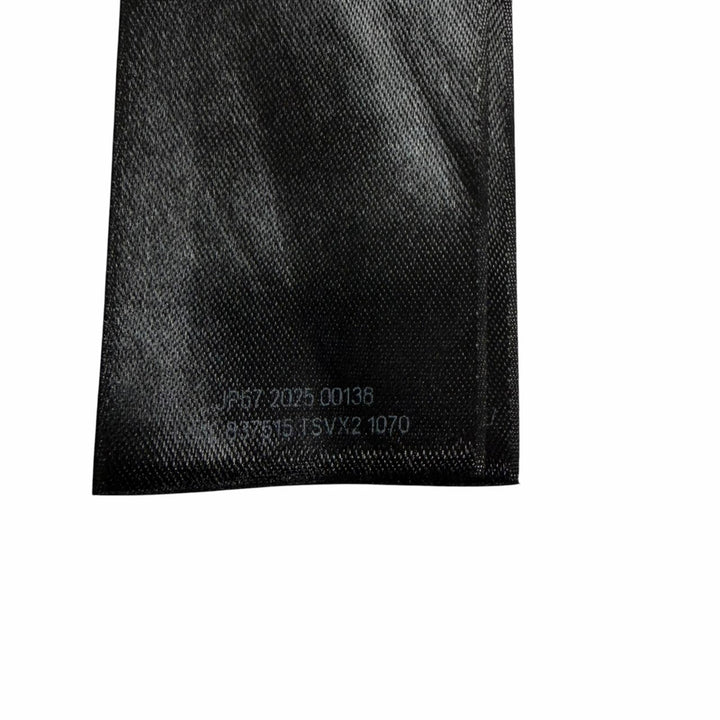 極美品□BALENCIAGA バレンシアガ 2025年製 837515 ロゴ刺繍 サイドライン トラックパンツ ブラック XXS ポルトガル製 正規品 メンズ