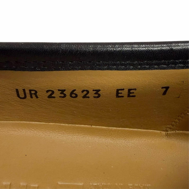 未使用品□Salvatore Ferragamo サルヴァトーレフェラガモ レザー ダブルガンチーニ ローファー ブラック 7 EE イタリア製 箱・保存袋付