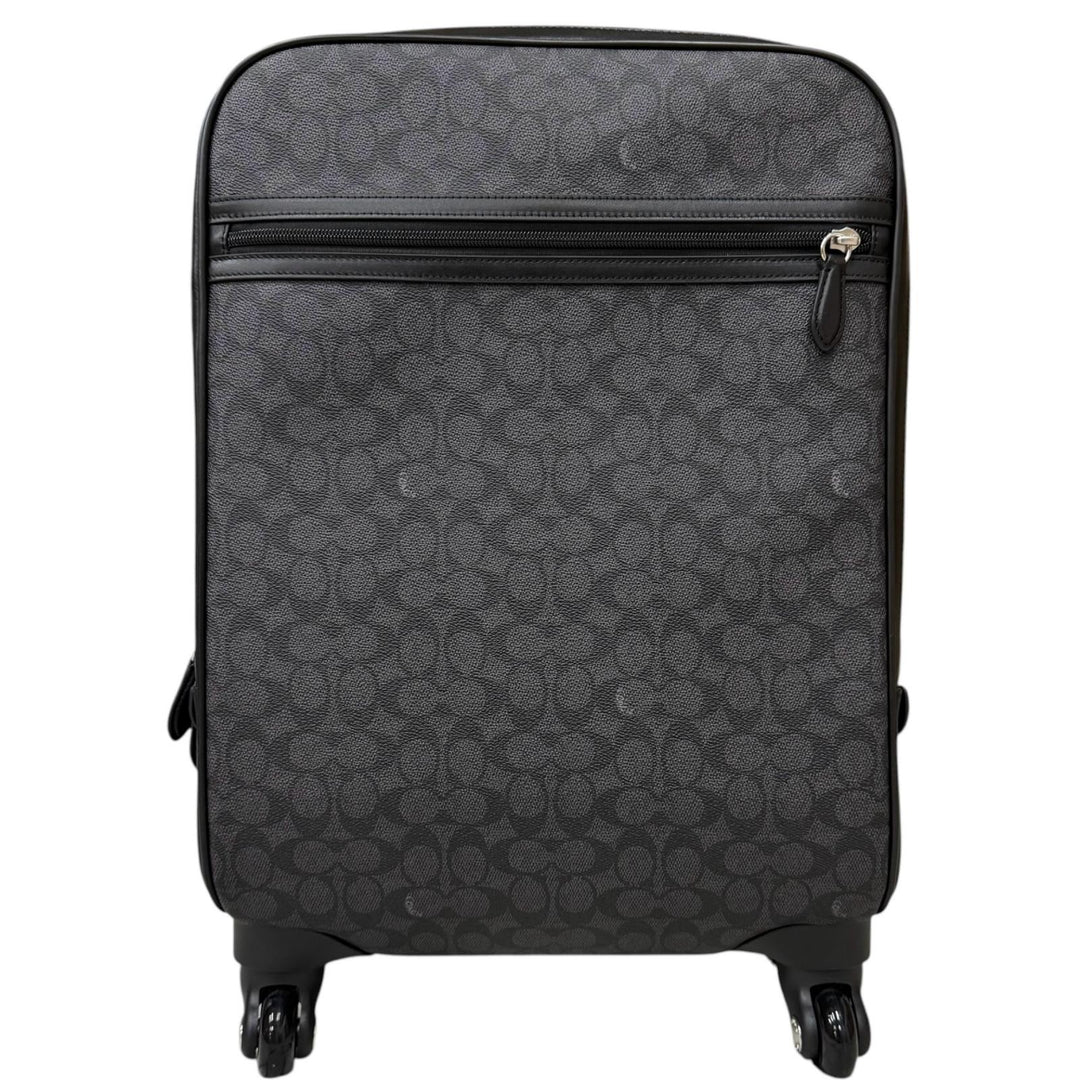 極美品□COACH コーチ CCB22 ウィールド キャリー オン・シグネチャー キャンバス コーデュラナイロン キャリーバッグ 定価99000円