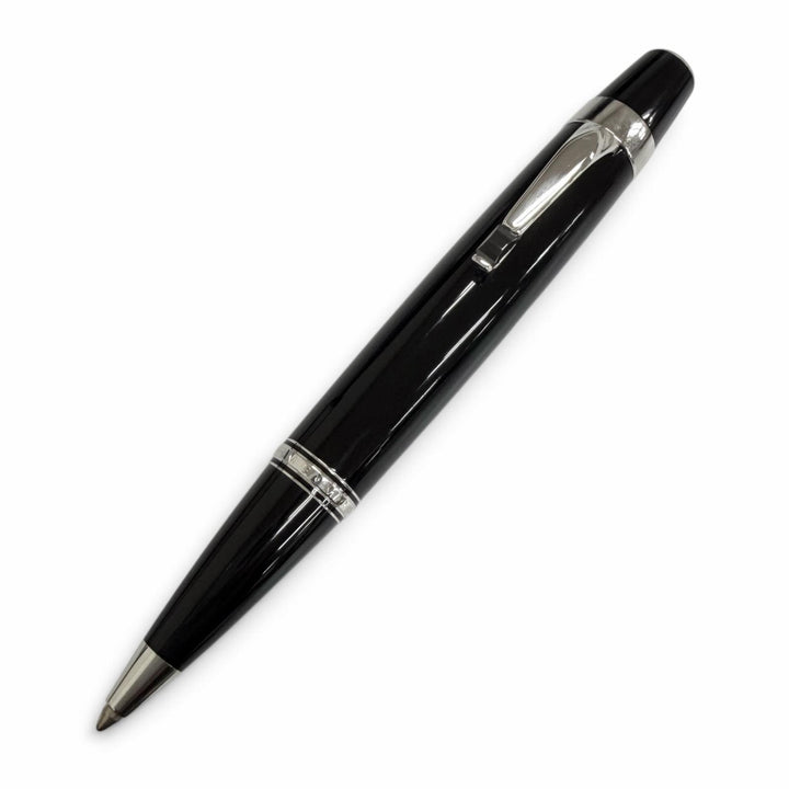 極美品□MONTBLANC モンブラン BOHEME ボエム ブラックジェムストーン ボールペン ブラック シルバー ドイツ製 メンズ 筆記確認済み