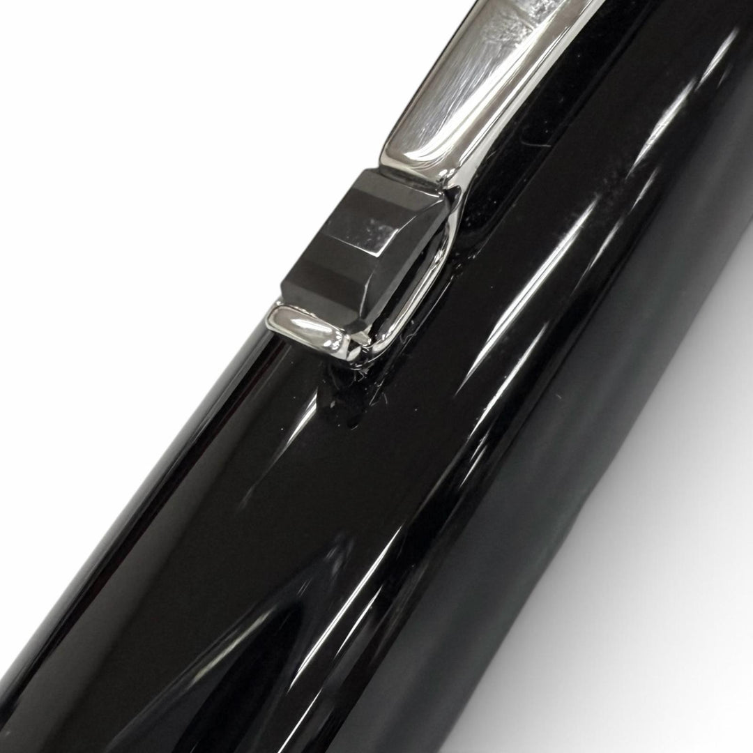 極美品□MONTBLANC モンブラン BOHEME ボエム ブラックジェムストーン ボールペン ブラック シルバー ドイツ製 メンズ 筆記確認済み