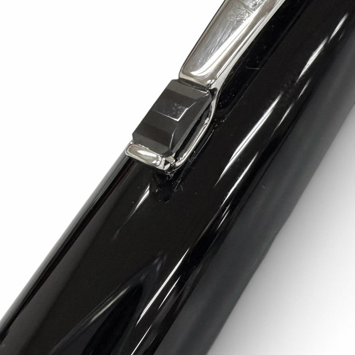 極美品□MONTBLANC モンブラン BOHEME ボエム ブラックジェムストーン ボールペン ブラック シルバー ドイツ製 メンズ 筆記確認済み
