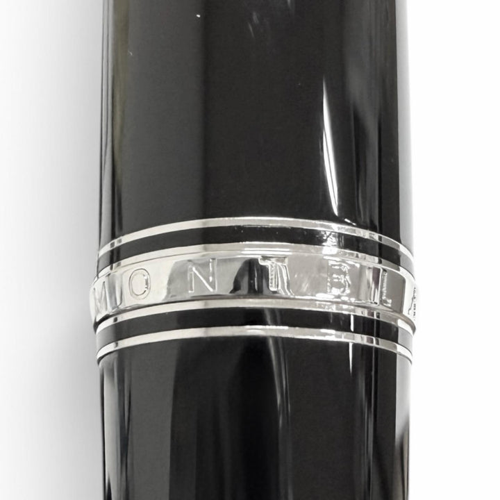 極美品□MONTBLANC モンブラン BOHEME ボエム ブラックジェムストーン ボールペン ブラック シルバー ドイツ製 メンズ 筆記確認済み