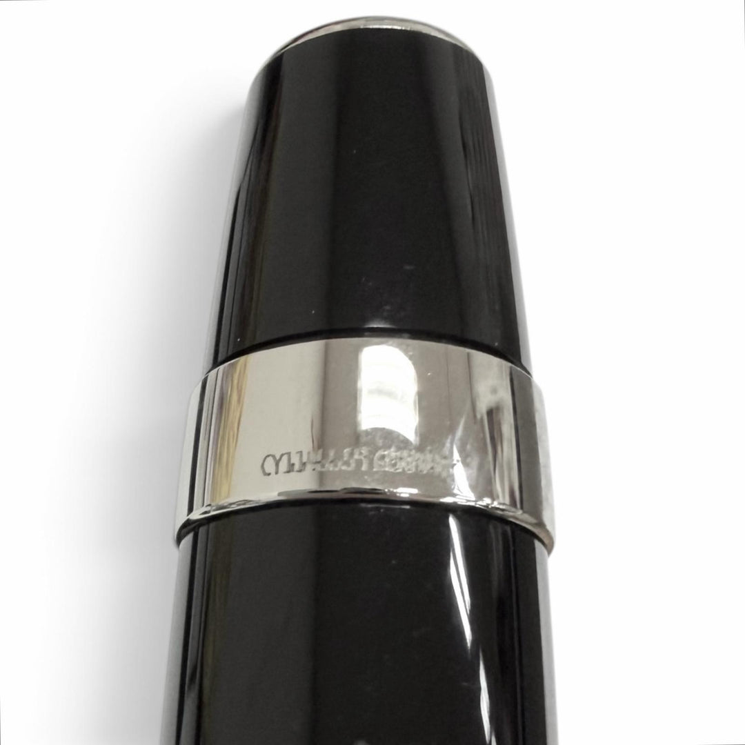 極美品□MONTBLANC モンブラン BOHEME ボエム ブラックジェムストーン ボールペン ブラック シルバー ドイツ製 メンズ 筆記確認済み