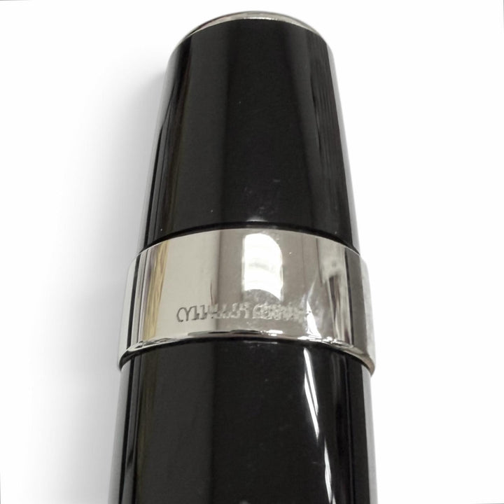 極美品□MONTBLANC モンブラン BOHEME ボエム ブラックジェムストーン ボールペン ブラック シルバー ドイツ製 メンズ 筆記確認済み