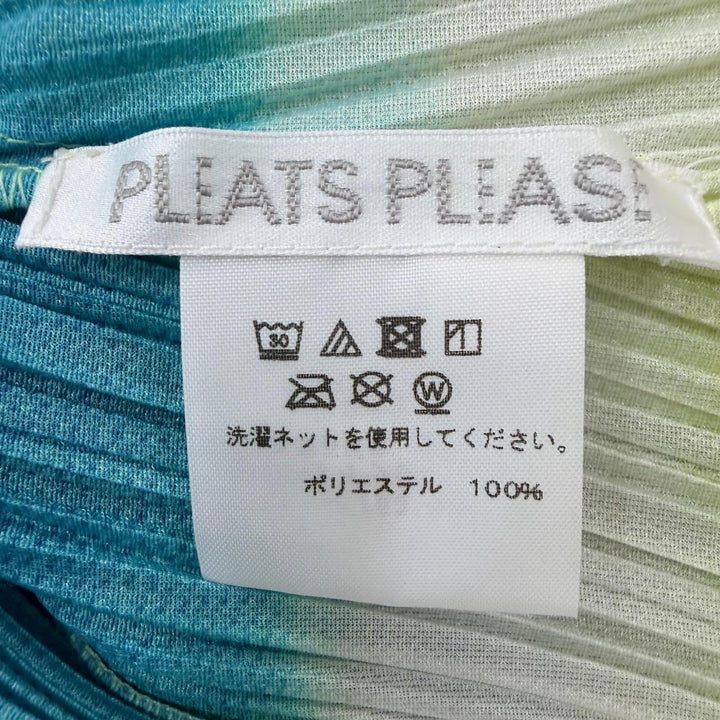 極美品☆PLEATS PLEASE プリーツプリーズ イッセイミヤケ PP73-JE763 ノースリーブ ワンピース マルチカラー 4 日本製 正規品 レディース