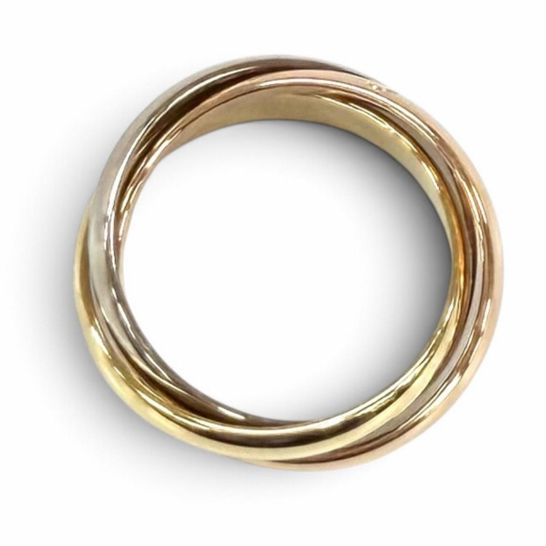極美品★Cartier カルティエ トリニティ リング クラシックモデル 750(YG PG WG) 指輪 52 (JP12号相当) 重量7.97g メンズ