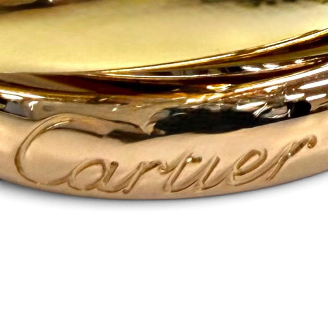 極美品★Cartier カルティエ トリニティ リング クラシックモデル 750(YG PG WG) 指輪 52 (JP12号相当) 重量7.97g メンズ