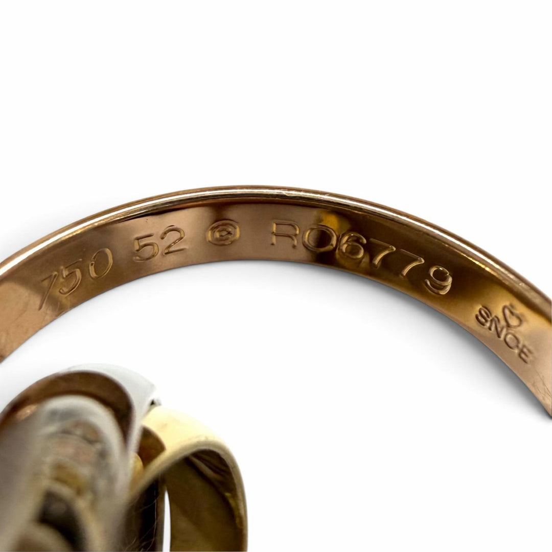 極美品★Cartier カルティエ トリニティ リング クラシックモデル 750(YG PG WG) 指輪 52 (JP12号相当) 重量7.97g メンズ