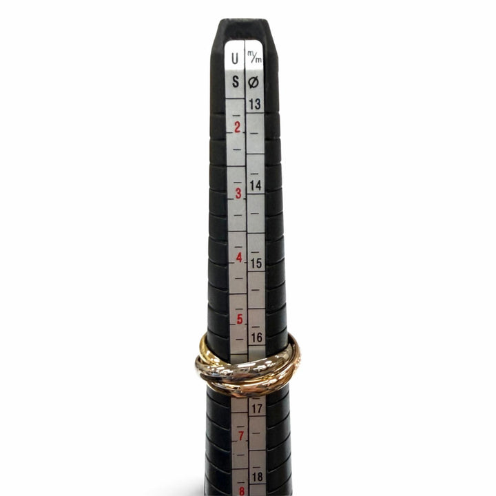 極美品★Cartier カルティエ トリニティ リング クラシックモデル 750(YG PG WG) 指輪 52 (JP12号相当) 重量7.97g メンズ