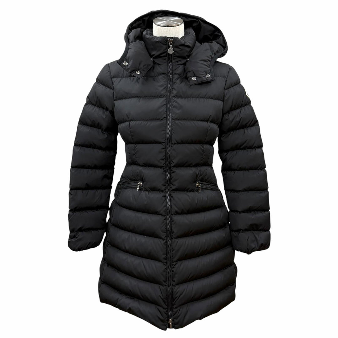美品★モンクレール CHARPAL ロゴワッペン フード付 ZIP UP ダウンコート 12anni 152cm（レディースXS相当） 正規品 レディース可