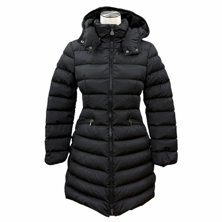 美品★モンクレール CHARPAL ロゴワッペン フード付 ZIP UP ダウンコート 12anni 152cm（レディースXS相当） 正規品 レディース可