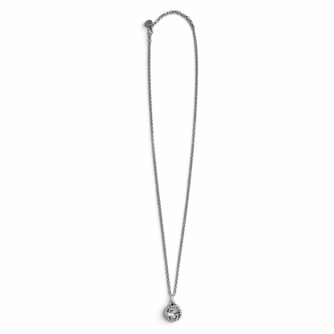 美品△GUCCI グッチ 455535 AG925 インターロッキングG アラベスク チェーンネックレス アクセサリー シルバー 伊製 重量7.4g レディース