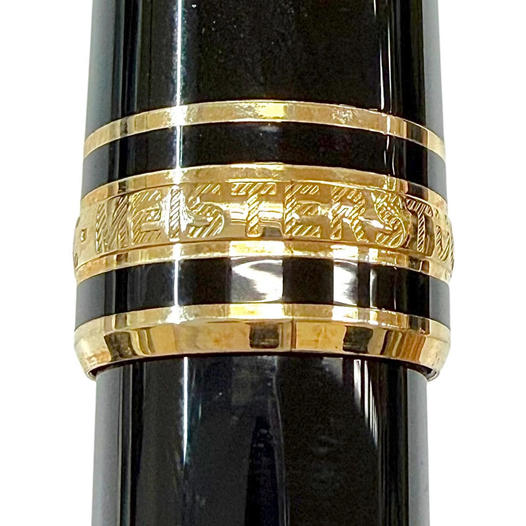 極美品▼MONTBLANC モンブラン マイスターシュテュック クラシック ホワイトスター ツイスト式 ボールペン ブラック ゴールド 筆記確認済