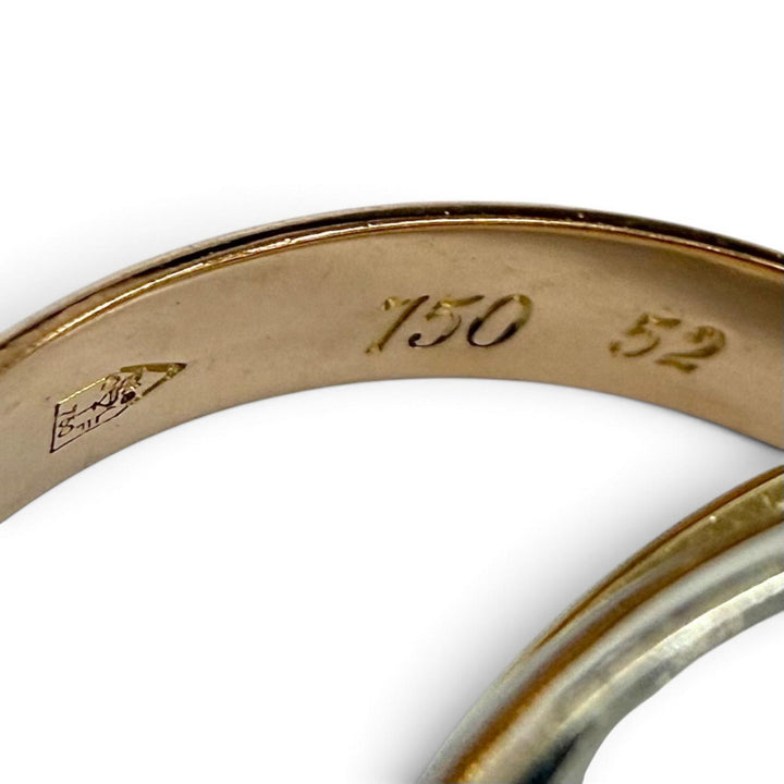 極美品★Cartier カルティエ トリニティ リング クラシックモデル 750(YG PG WG) 指輪 アクセサリー 52 (JP12号相当) 重量7.81g メンズ
