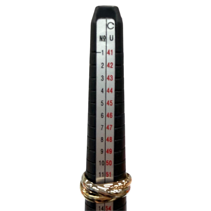 極美品★Cartier カルティエ トリニティ リング クラシックモデル 750(YG PG WG) 指輪 アクセサリー 52 (JP12号相当) 重量7.81g メンズ