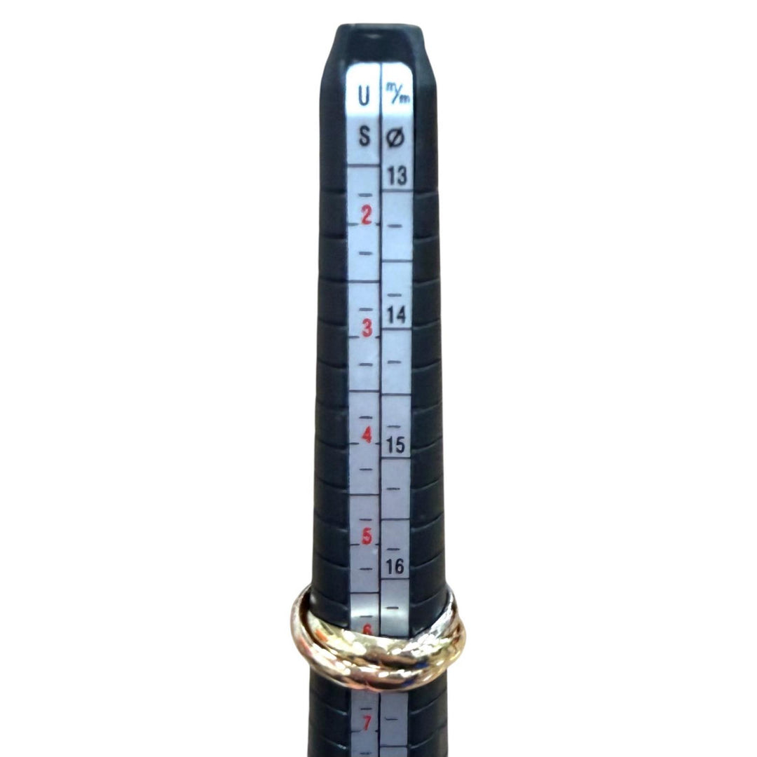 極美品★Cartier カルティエ トリニティ リング クラシックモデル 750(YG PG WG) 指輪 アクセサリー 52 (JP12号相当) 重量7.81g メンズ