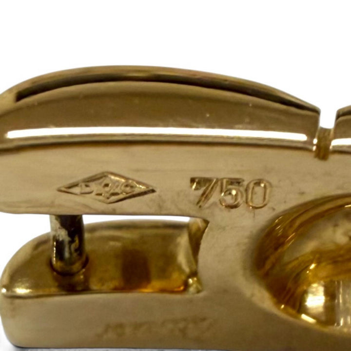 極美品★Cartier カルティエ ヴィンテージ 750(YG) パンテール カフスボタン カフリンクス イエローゴールド 重量14.37g メンズ