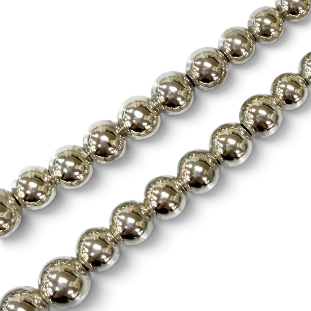 良品★TIFFANY&amp;Co. ティファニー ハードウェア グラジュエイテッド ボールネックレス 925 シルバー 重量27.5g レディース 保存袋付き