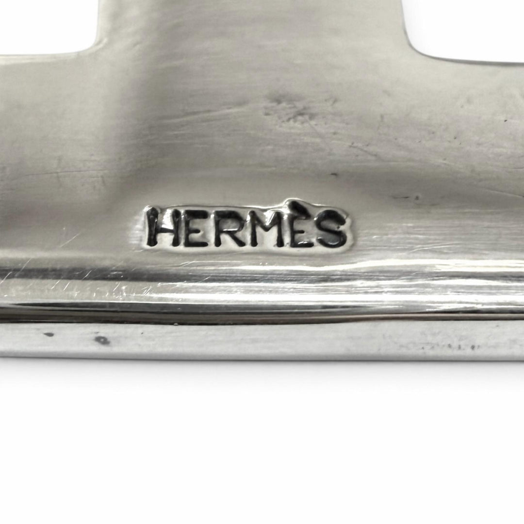 美品□HERMES エルメス SV925 トゥアレグ Toareg 手彫り彫刻デザイン Hロゴ ベルトバックル シルバー 重量51.7g メンズ レディース